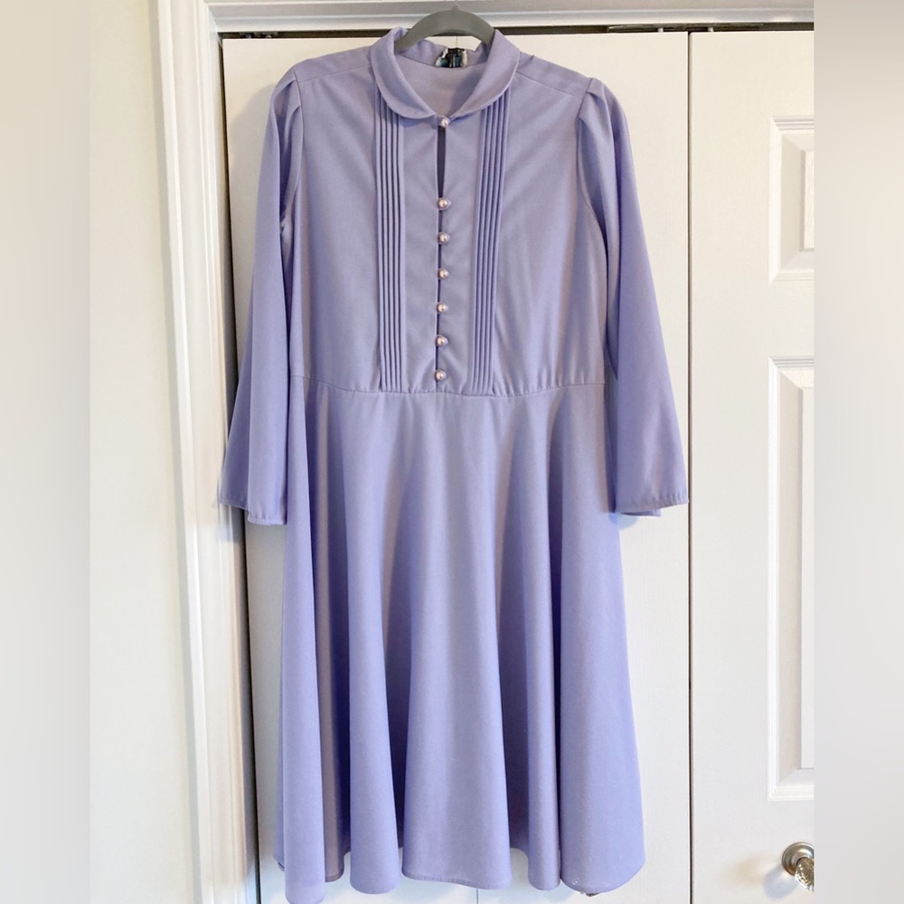 1970s Vintage Polyester Dress